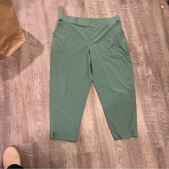 Athleta brooklyn green pull on trousers plus size - Picture 1 of 5